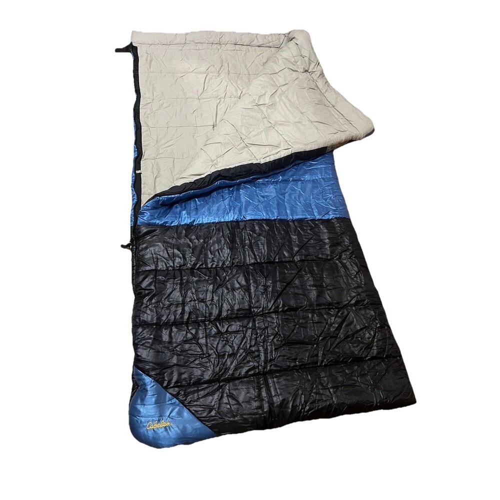 Cabela’s Adam & Eve Deluxe Sleeping Bag +15 Degrees F Camping Outdoors 84x37